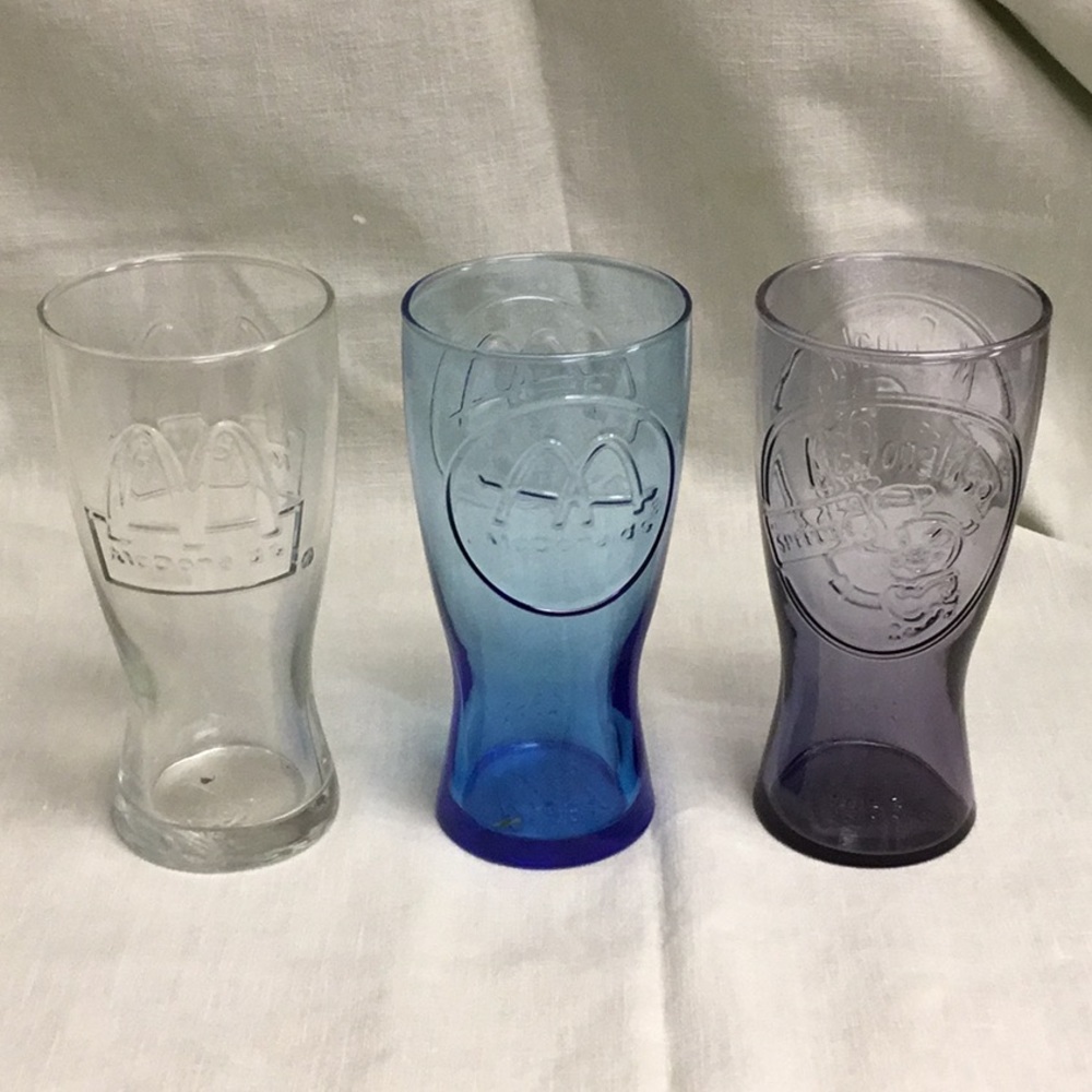 McDonald’s Vintage Retro Glasses set of 3